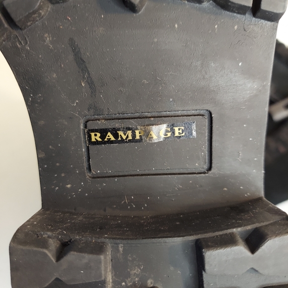 Rampage Iceberg Black Leather Suede Boots - Picture 4 of 16